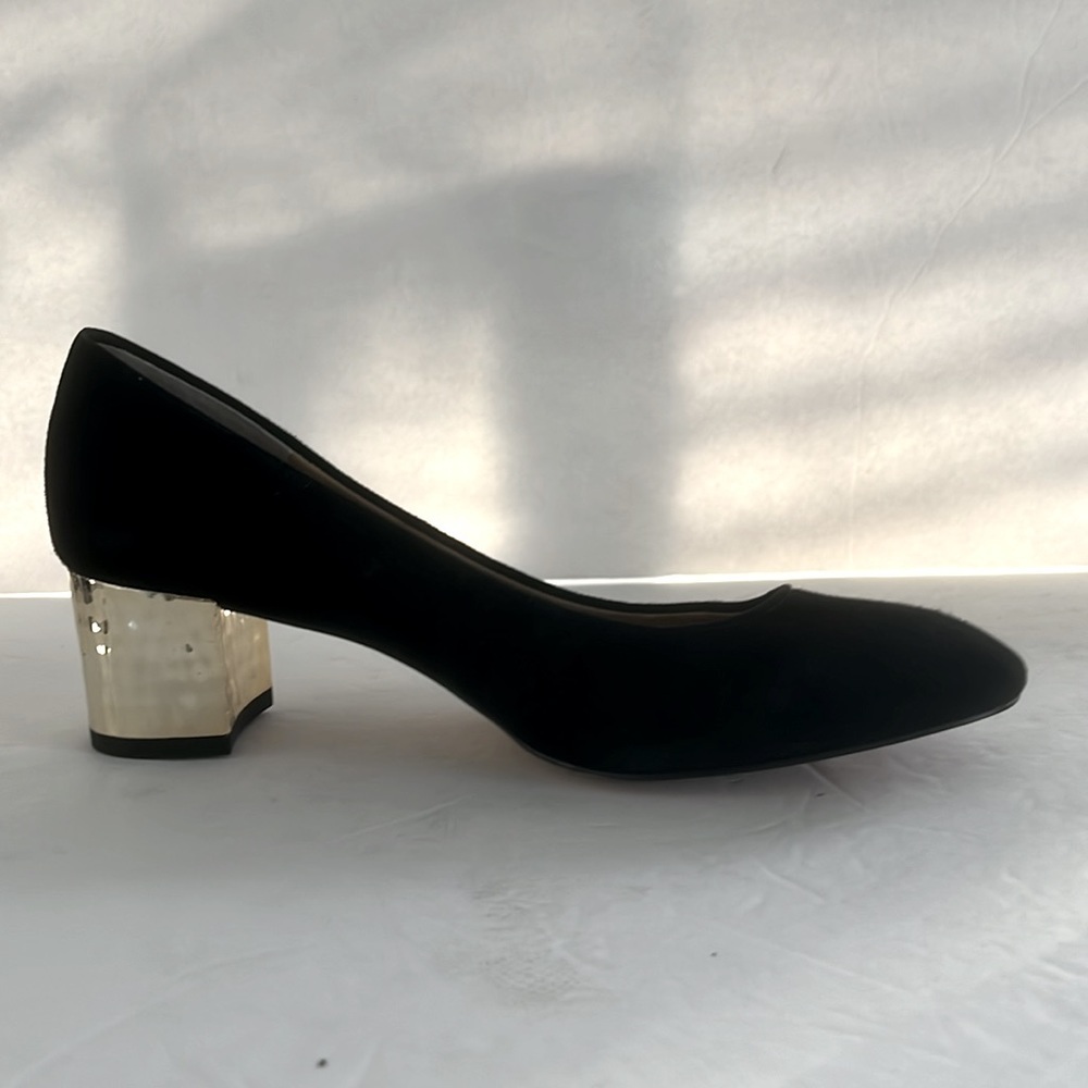 ANN TAYLOR $138 Women’s Lorene Suede Block Heel Pumps Size 6.5 New - Picture 2 of 6